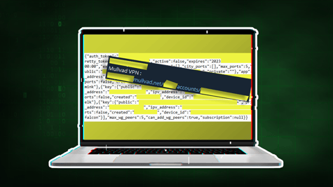 Mullvad VPN accounts on dark web