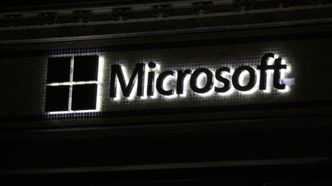 Dark Microsoft logo