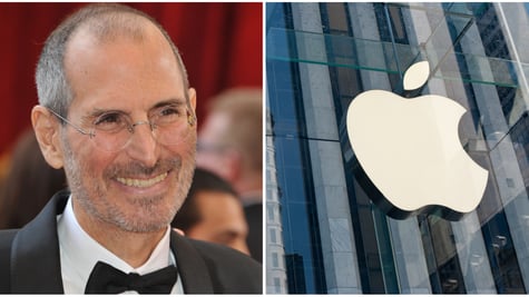 Steve jobs Apple logo