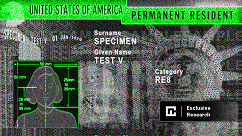 Green card data leak