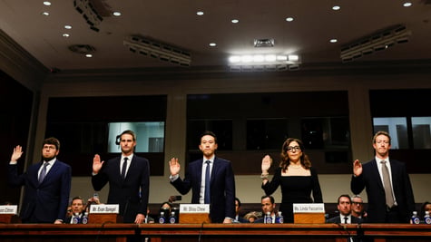 social media companies US senate hearing