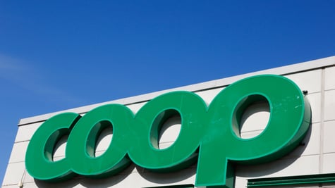 Coop logo on store front