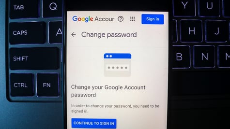Google password