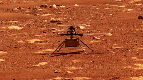 Mars helicopter down
