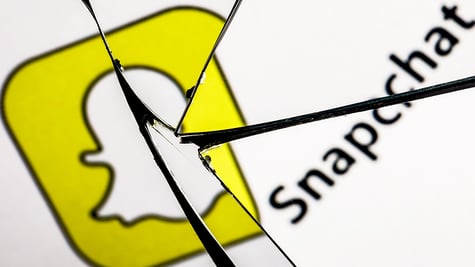 Snapchat broken glass