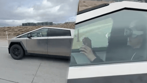 Tesla truck apple vision pro