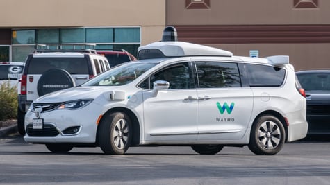 Alphabet Waymo on street