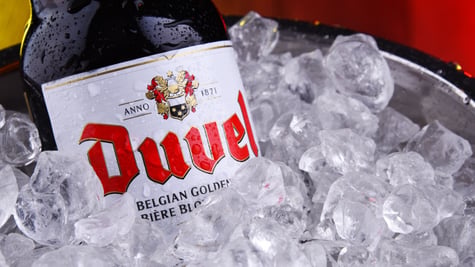 Duvel beer in a bucket of ice
