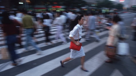 Person in a street