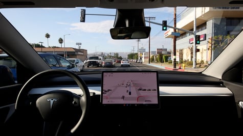 Tesla Autopilot interior