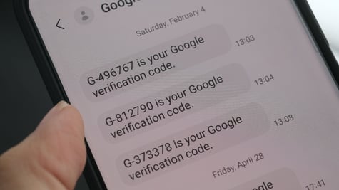 Verification code, two-factor authentication, 2FA