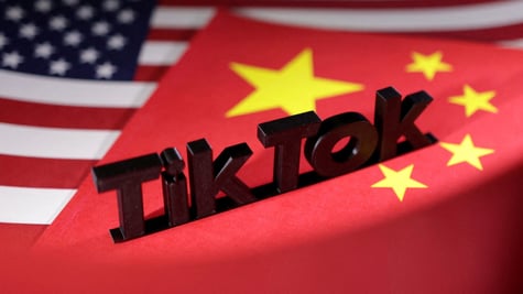 TikTok Chinese flag