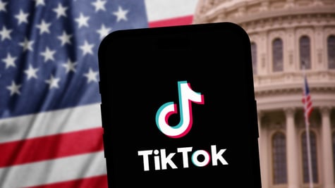 TikTok US flag Congress