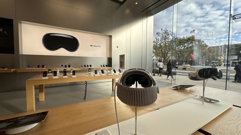 Apple Vision Pro in store
