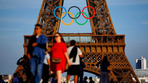 Paris Olympics Eiffel tower