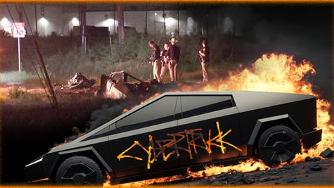 cybertruck-on-fire