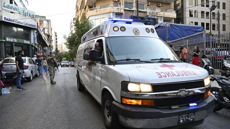 Hezbollah Pager attack ambulance
