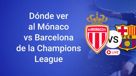 Monaco vs Barcelona match in the Champions League