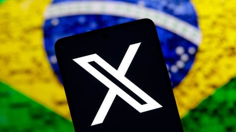 X with Brazil flag