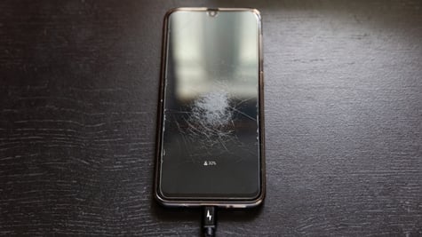 phone scratched
