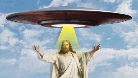 Jesus abducted by the aliens
