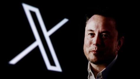 musk with x logo