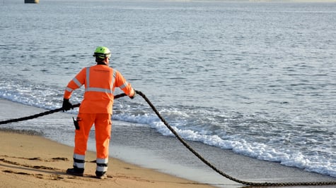 Submarine internet fiber