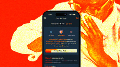 Oura Ring smart ring Symptom Radar