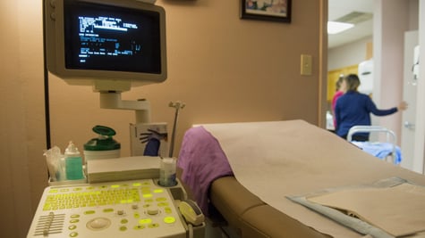 Patient room inside Women's Health Clinic