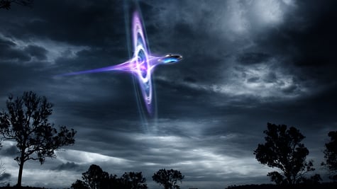 UFO time travel wormhole