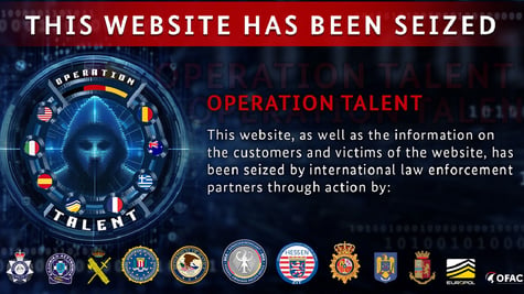 Operation Talent seized notice