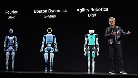 Nvidia robotics CES 2025 Jensen Huang