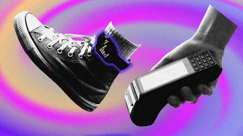 Apple Watch on ankle