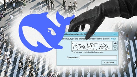 DeepSeek captcha ransomware