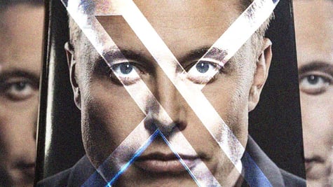 Elon Musk, X logo