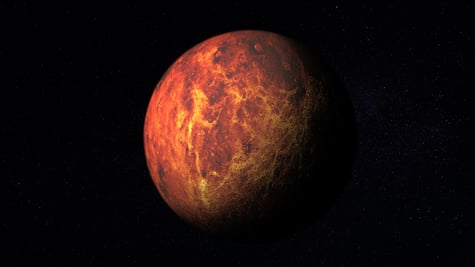 Artist's impression of Mars, the Red Planet