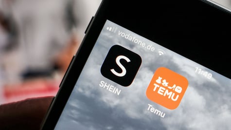 Shein and Temu logos