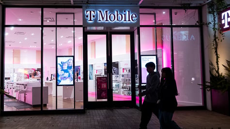 T-Mobile logo and store