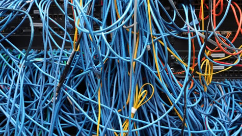 A load of internet cables.