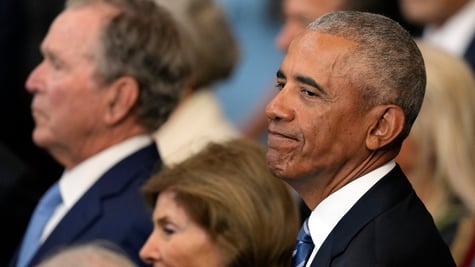 Former US President Barack Obama attends the inauguration of Donald Trump