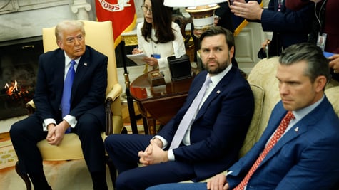 President Donald Trump, Vice President JD Vance, Secretary of Defense Pete Hegseth