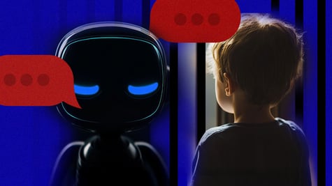 A child in prison talking to a bot.