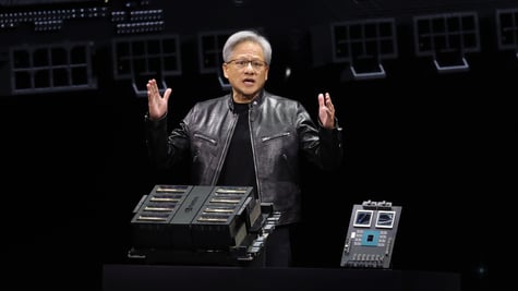 Jensen Huang at an Nvidia conference.