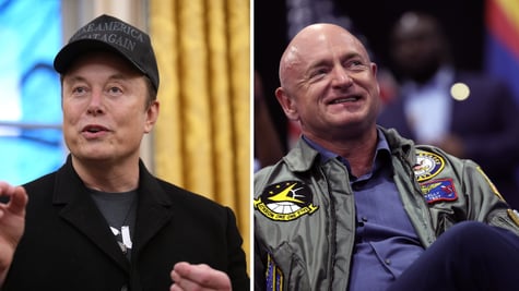 Tesla owner Elon Musk and Senator Mark Kelly