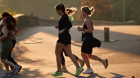 Women running