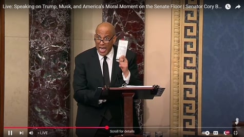 New Jersey Senator Corey Booker