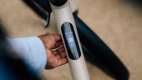 Ampler e-bike charging
