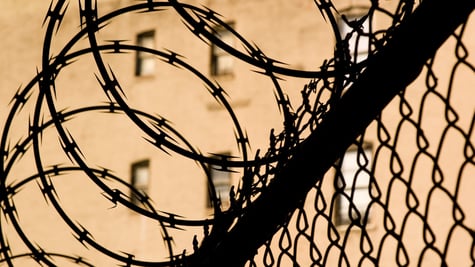 Prison barbed wire, punishment, crime