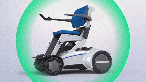 Climbing electric wheelchair