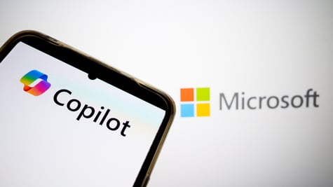 Copilot logo, Microsoft logo